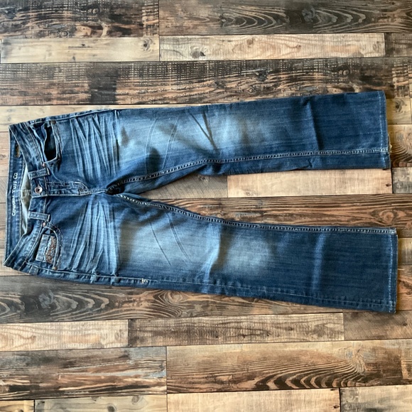 Cowgirl Tuff Women's Boot Cut Jeans - Blue - Picture 9 of 12